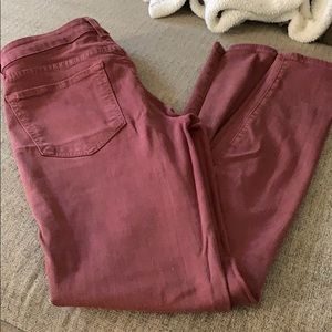 Rich & Skinny Burgundy skinny jeans sz 27